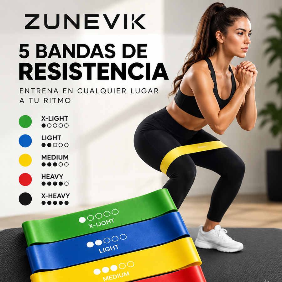 Bandas de Resistencia + Guía de Entrenamiento